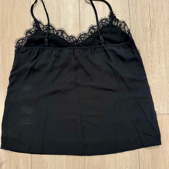 Vintage Lush Women's Y2K Lace Trim Cami Sz M Black - Picture 6 of 8